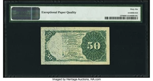 image for: Fr. 1379 50¢ Fourth Issue Dexter PMG Gem Uncirculated 66 EPQ....
