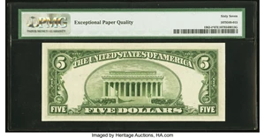 image for: Fr. 1963-I* $5 1950B Federal Reserve Note. PMG Superb Gem Unc 67 EPQ....
