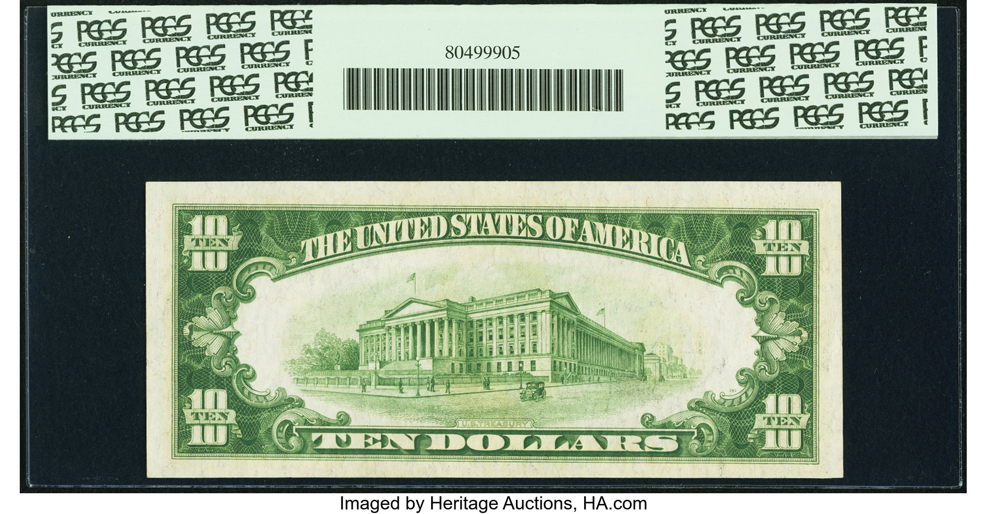 image for: Fr. 2002-D* $10 1928B Federal Reserve Note. PCGS New 62PPQ....