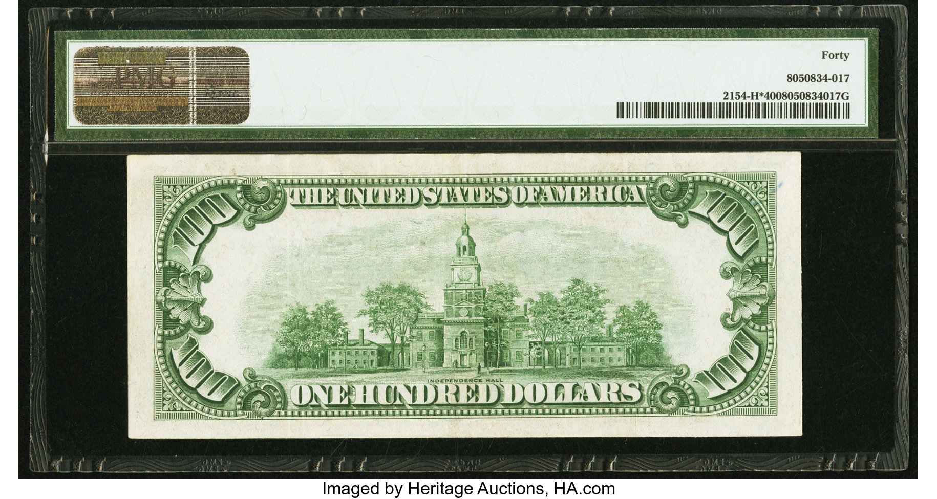 image for: Fr. 2154-H* $100 1934B Federal Reserve Note. PMG Extremely Fine 40....