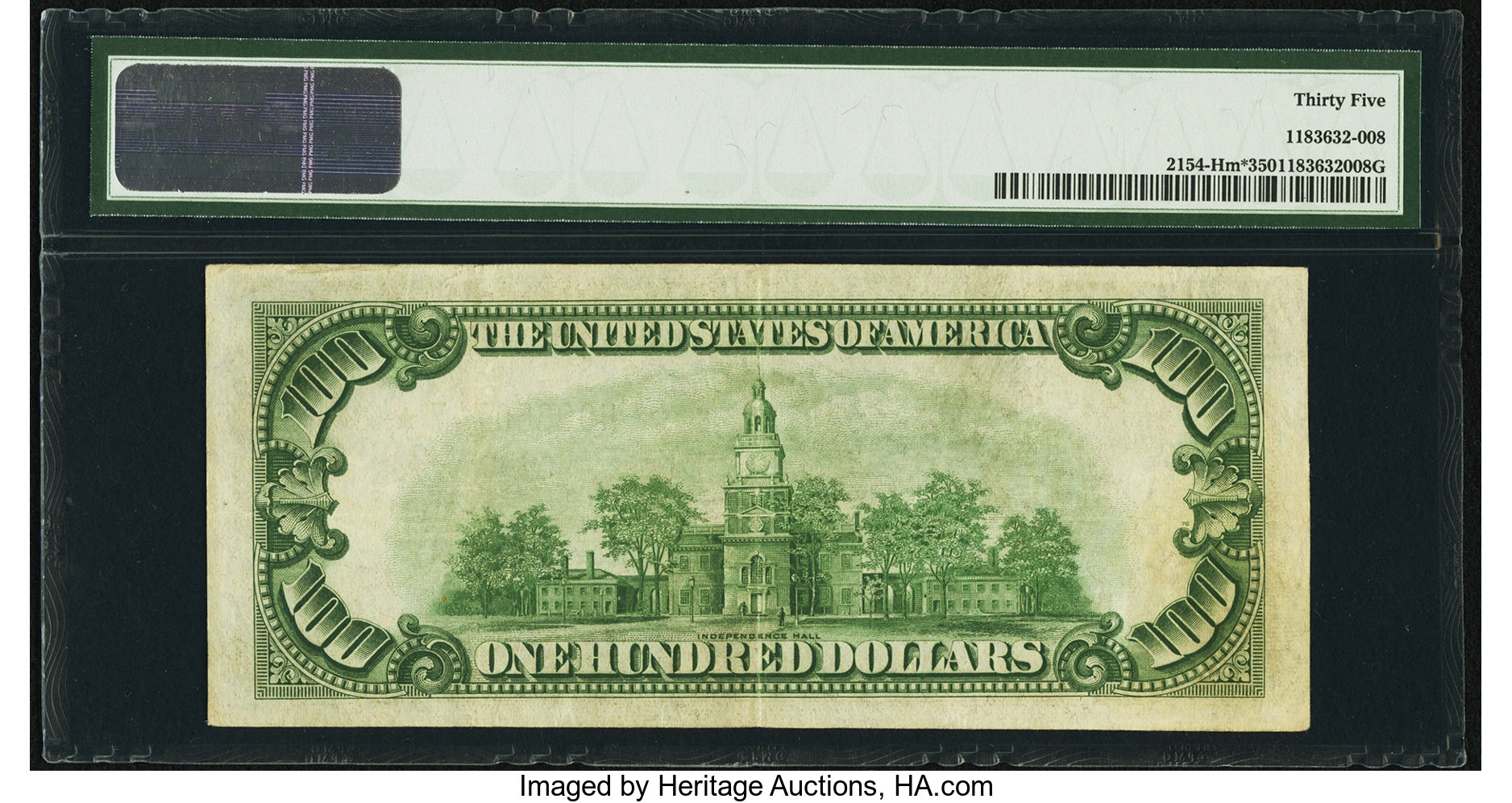 image for: Fr. 2154-H* $100 1934B Mule Federal Reserve Note. PMG Choice Very Fine 35....
