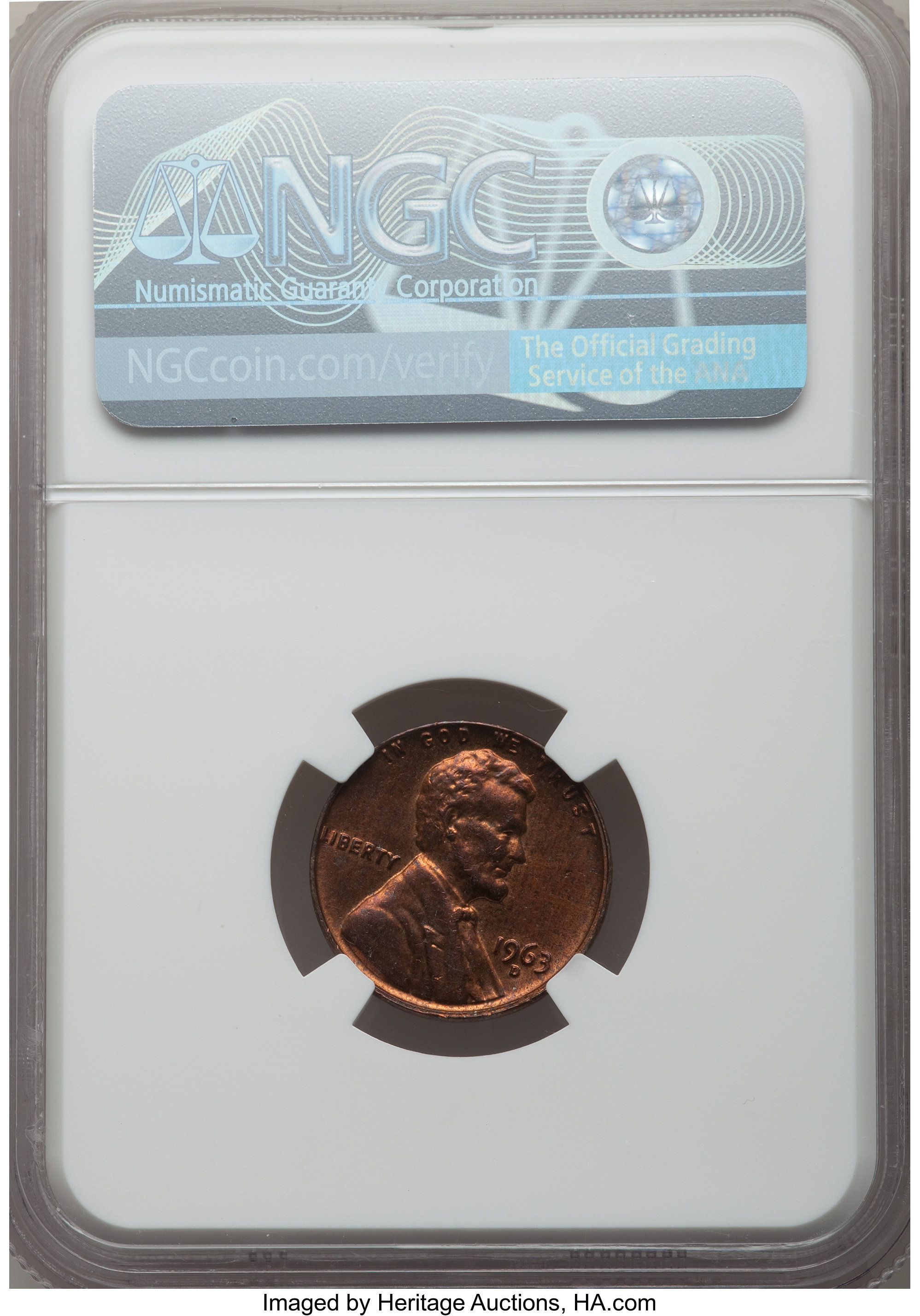 1963-D 1c MS RB MS65 RB thumbnail 6