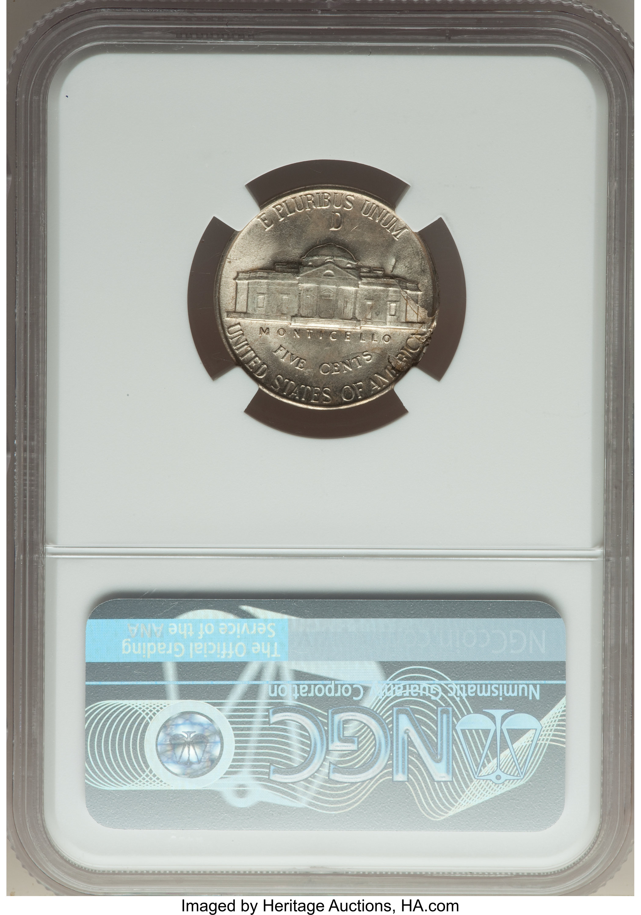 1945-D 5c Silver MS FS MS64 FS thumbnail 2