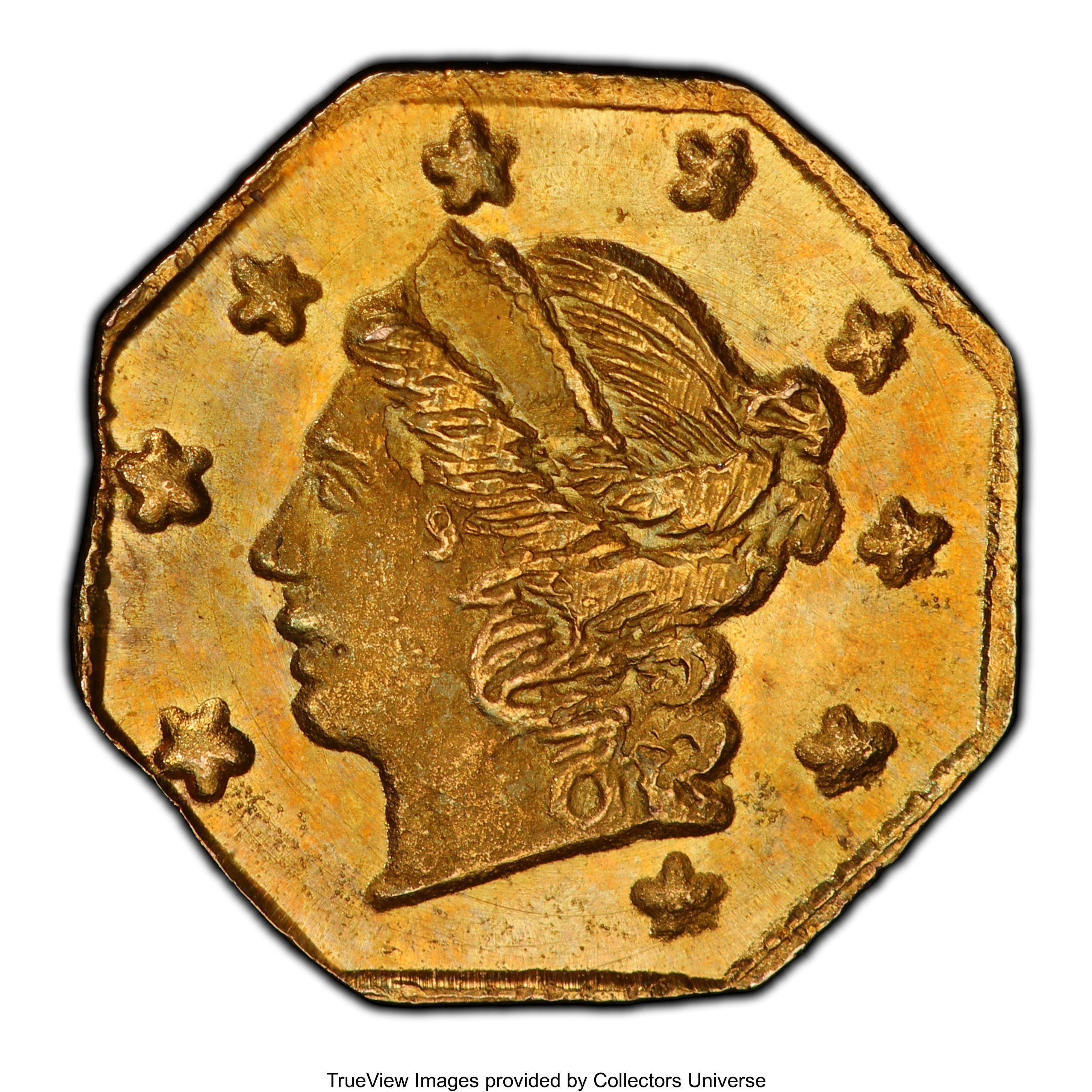 image for: 1867 25C Liberty Octagonal 25 Cents, BG-709, R.4, MS66 PCGS. PCGS Population: (15/3 and 0/0+). NGC Census: (4/6 and 0/0+). ...