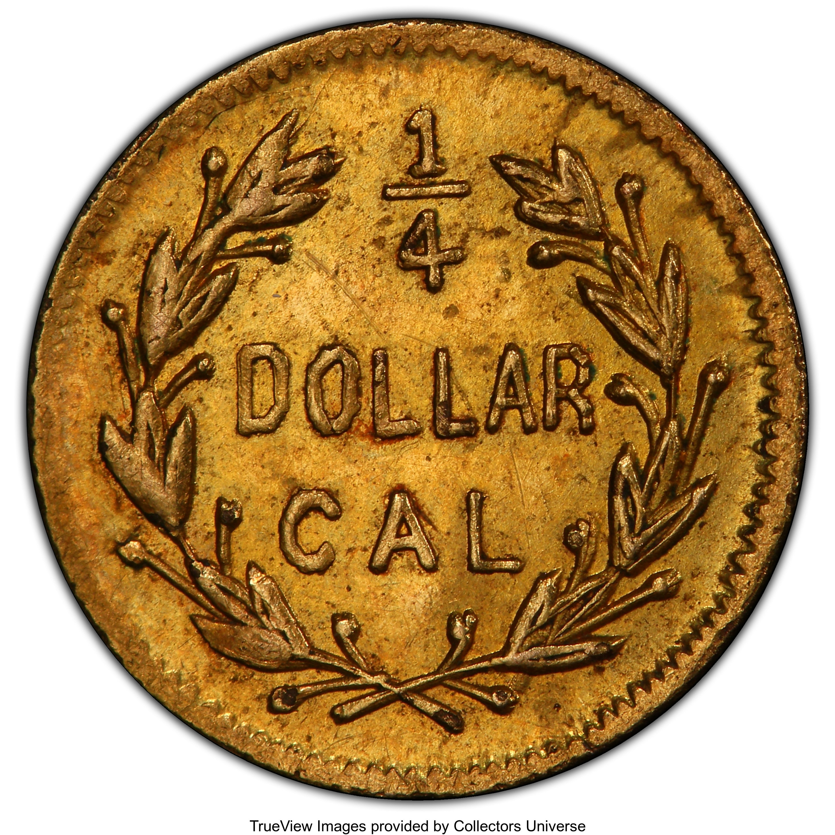 image for: 1871 25C Liberty Round 25 Cents, BG-857, High R.4, MS61 PCGS. PCGS Population: (7/47 and 0/0+). NGC Census: (0/12 and 0/1+)...