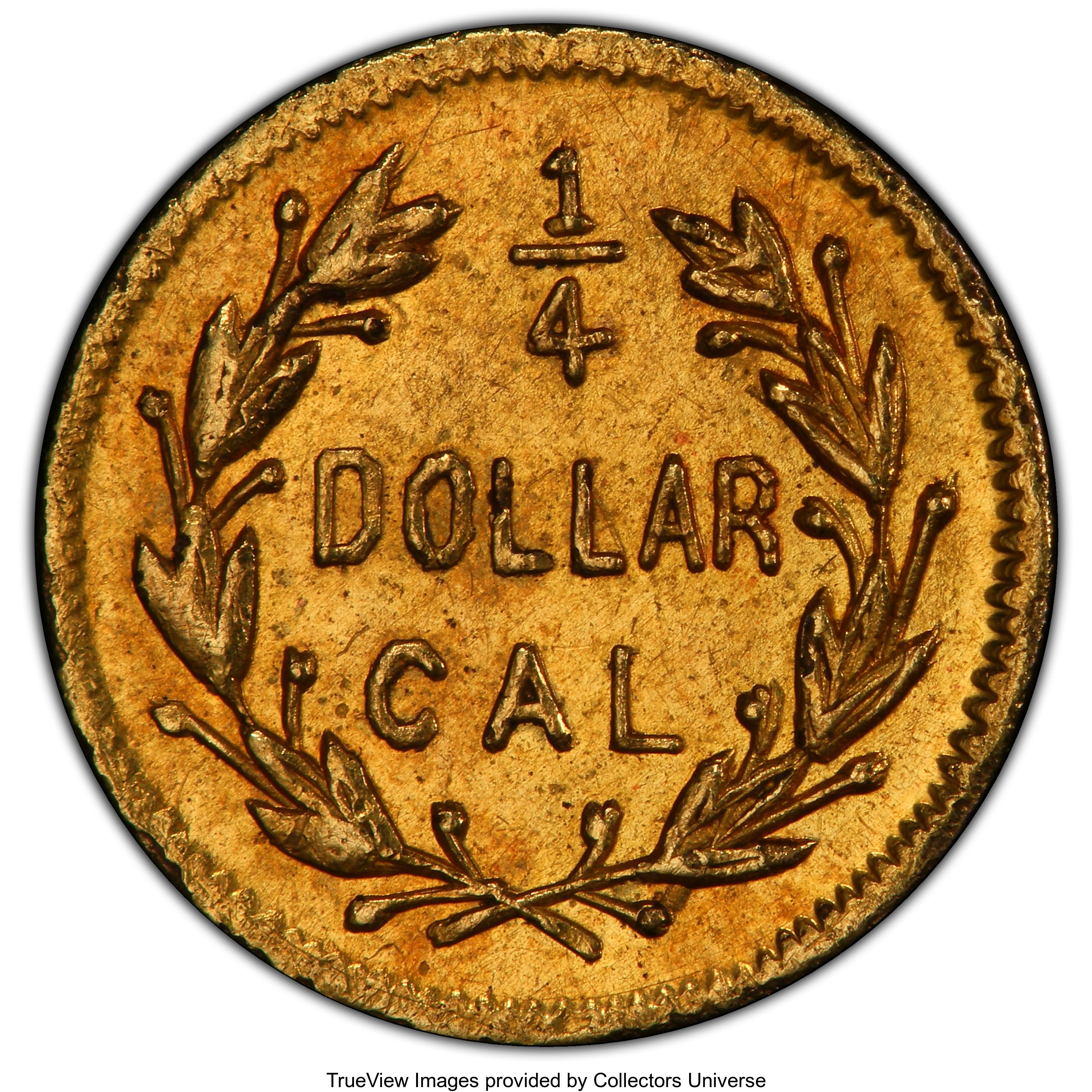 image for: 1871 25C Liberty Round 25 Cents, BG-857, High R.4, MS62 PCGS. Ex: Di Pierro Collection. PCGS Population: (12/35 and 0/0+). ...