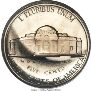image for: Undated Proof Jefferson Nickel -- Double Struck -- PR65 ANACS....