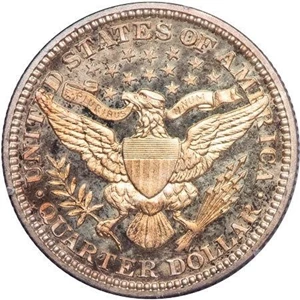 image for: 25C 1912 PCGS PR65 GOLD CAC