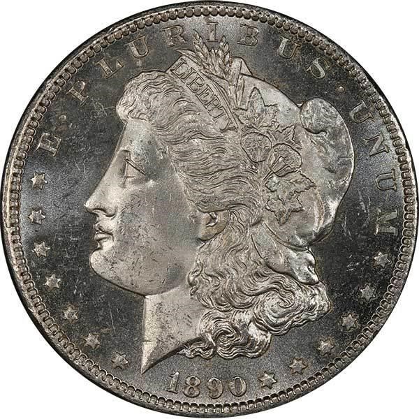 image for: $1 1890-CC PCGS MS64+ PL CAC