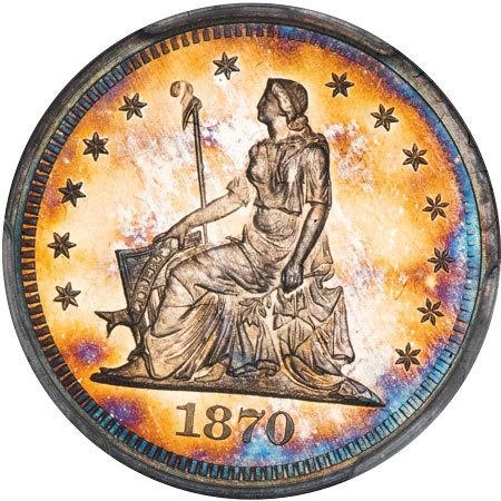 1870 P25c Silver, J-877 PR