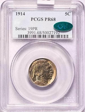 image for: 5C 1914 PCGS PR68 CAC