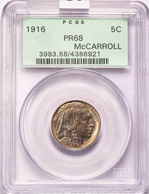 image for: 5C 1916 PCGS PR68