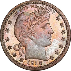 image for: 25C 1912 PCGS PR67 CAM CAC