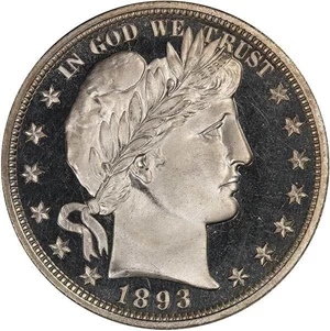 image for: 50C 1893 PCGS PR67+ DCAM CAC