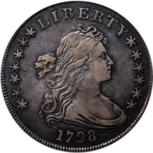 image for: $1 1798 10 ARROWS. PCGS VF35 CAC