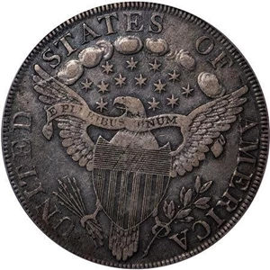 image for: $1 1798 10 ARROWS. PCGS VF35 CAC