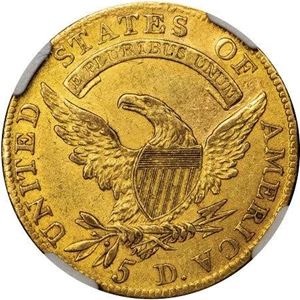 image for: $5 1809/8 BD-1. NGC AU55 CAC