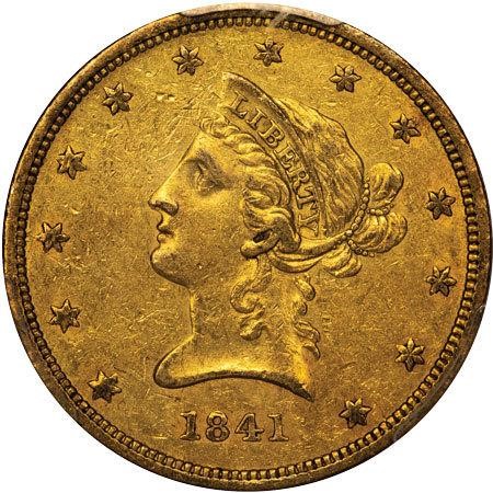 image for: $10 1841 PCGS AU55