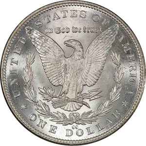 image for: $1 1890-CC PCGS MS66