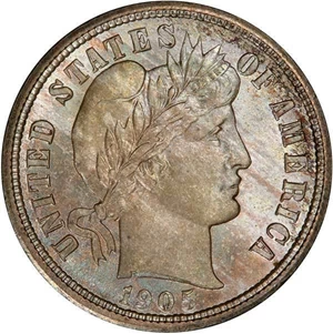 image for: 10C 1905-S PCGS MS67 CAC