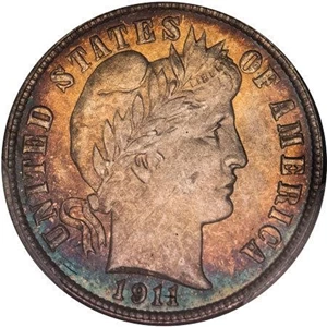 image for: 10C 1911-S PCGS MS67 CAC