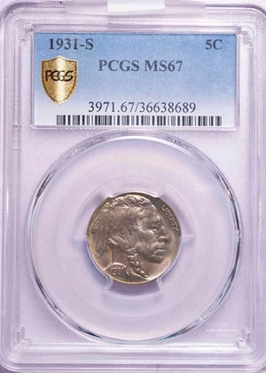 image for: 5C 1931-S PCGS MS67