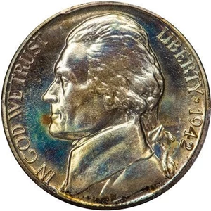 image for: 5C 1942-P TYPE 2. PCGS PR68 CAC