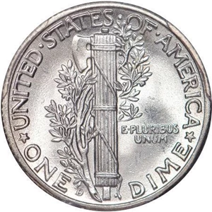 image for: 10C 1942/1-D PCGS MS66+FB CAC