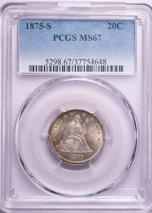 image for: 20C 1875-S PCGS MS67