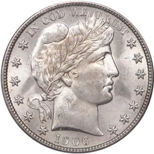 image for: 50C 1906-S PCGS MS66 CAC
