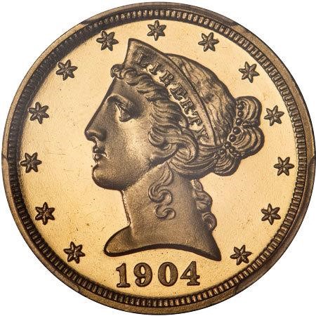 image for: $5 1904 PCGS PR67+ CAM CAC