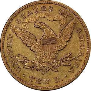 image for: $10 1879-O PCGS AU55
