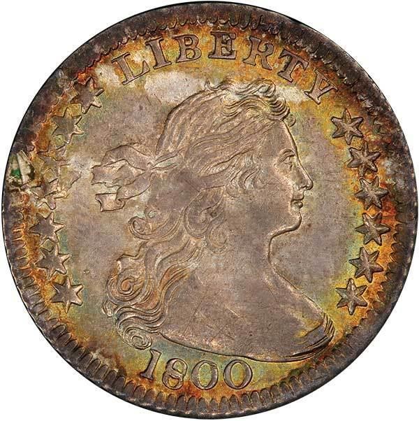 image for: H10C 1800 PCGS MS63 CAC