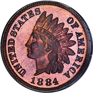 image for: 1C 1884 PCGS PR66 BN CAC