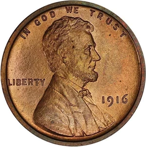 image for: 1C 1916 PCGS PR66 RB CAC
