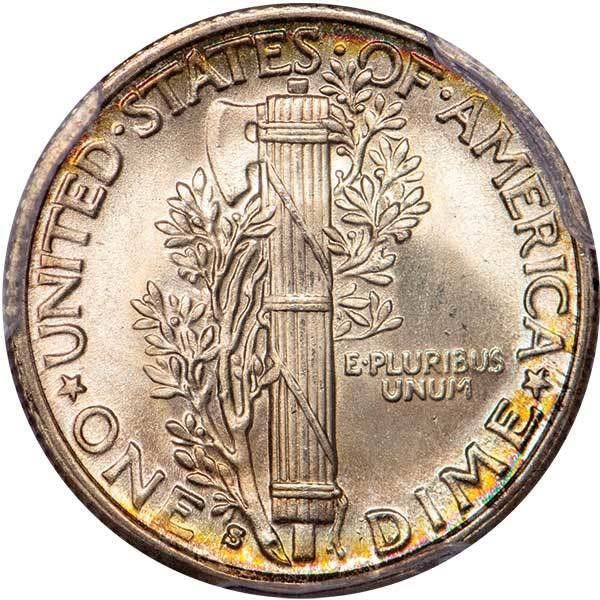 image for: 10C 1931-S PCGS MS66 FB CAC