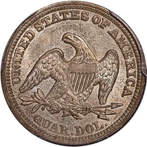 image for: 25C 1847 PCGS MS63 CAC