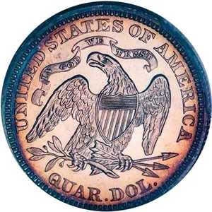 image for: 25C 1868 PCGS PR64 CAM CAC