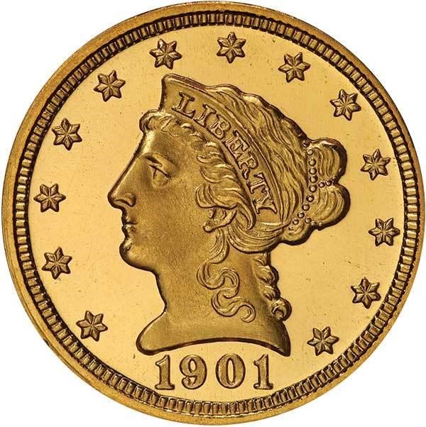 image for: $2.50 1901 PCGS PR67+ DCAM CAC