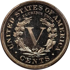 image for: 5C 1890 PCGS PR66 CAM CAC