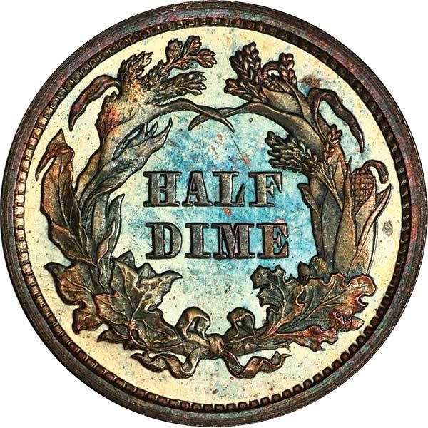 image for: H10C 1868 PCGS PR66 CAM CAC