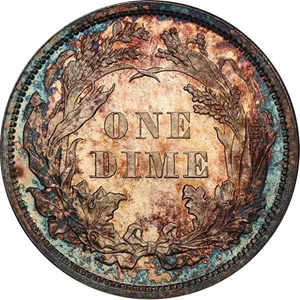 image for: 10C 1860 PCGS PR67+ CAM CAC