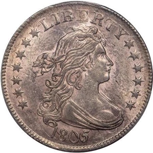image for: 25C 1805 PCGS MS62+