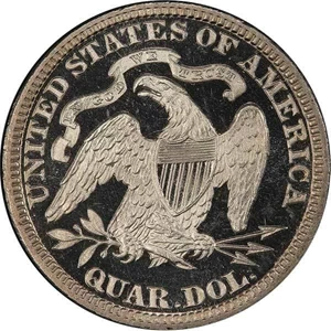 image for: 25C 1882 PCGS PR66 DCAM CAC