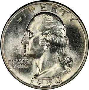image for: 25C 1950 PCGS MS67+ CAC