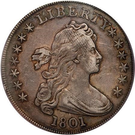 image for: $1 1801 PCGS XF45 CAC