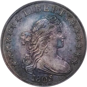 image for: $1 1803 SMALL 3. PCGS AU55