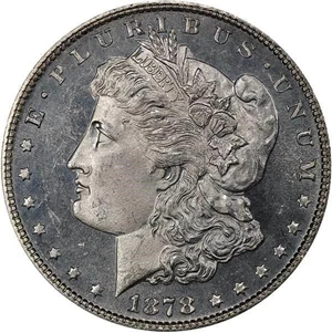 image for: $1 1878 7TF REVERSE OF 1878. PCGS MS65 DMPL