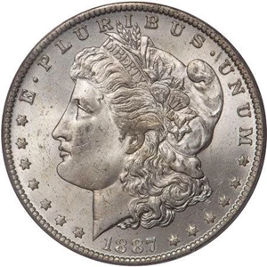image for: $1 1887/6-O PCGS MS64 CAC