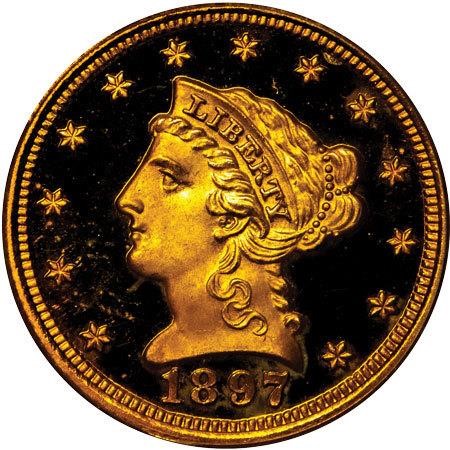 image for: $2.50 1897 PCGS PR66 DCAM CAC